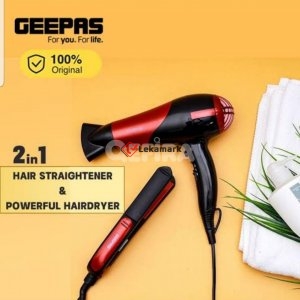 GEEPAS BEAUTY HAIR DRYER AND + HAIR STRAIGHTENER