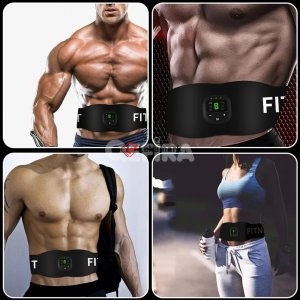 Electronic Abdominal Muscle Stimulator Smart Fitness Ab Belt Abs Stimulator Toning Belt