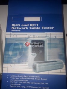 Network cable tester for RJ45 & RJ11