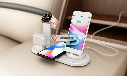 4 in 1 18W USB-C Magnetic MagSaf* Quick Wireless Charger Adapter Stand For Apple Watch Smartphone iPhone 8 X 11 12 13 Pro EarPod