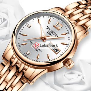 Women Dress Watch Rose Gold Stainless Steel WLISTH Brand Fashion Ladies Wristwat