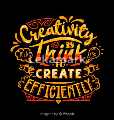Creative Quote Background in Lettering Style for Digital Design Products